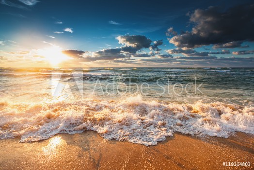 Picture of Beautiful sunrise over the sea